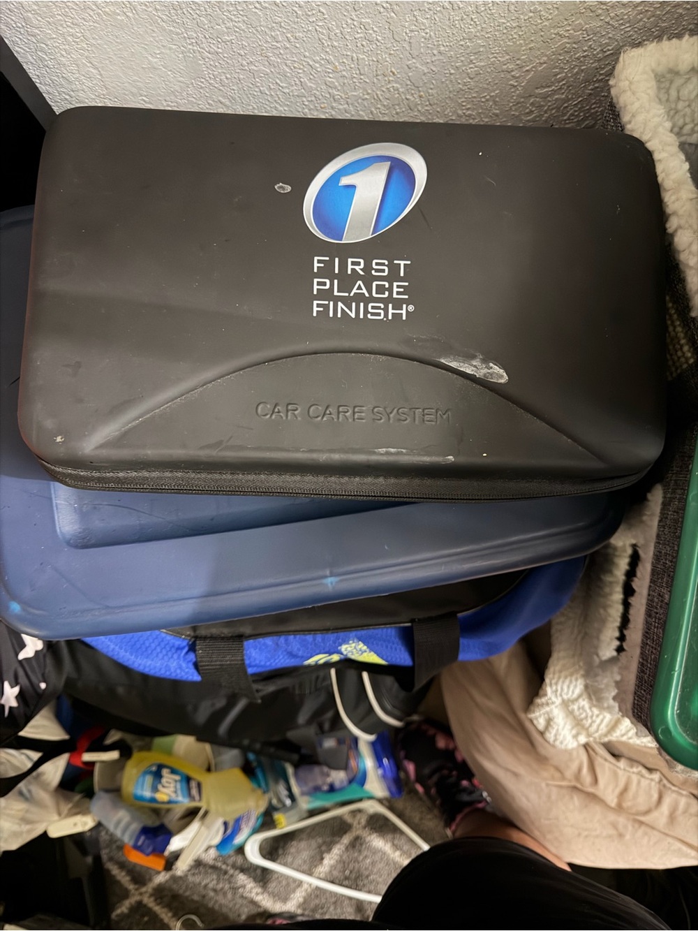 Black Car Care System Travel Case